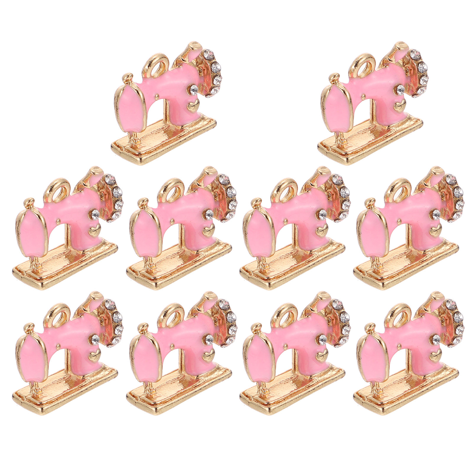 Jewelry Making Machines - 10 ชิ้น จี้เครื่องประดับสไตล์วินเทจ น่ารัก สำหรับทำเครื่องประดับและอุปกรณ์เสริมจักรเย็บผ้า
