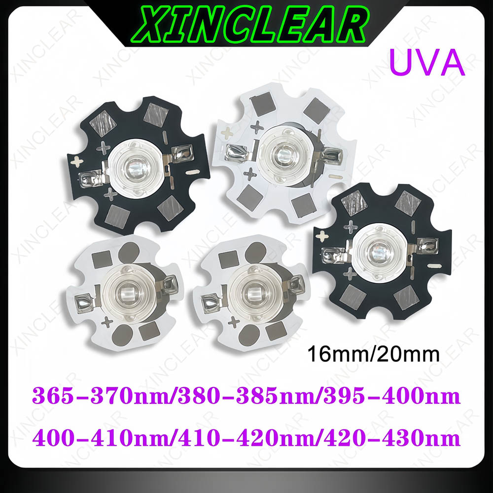 Jewelry Making Board - ชิป LED UVA 3W 370nm 380nm