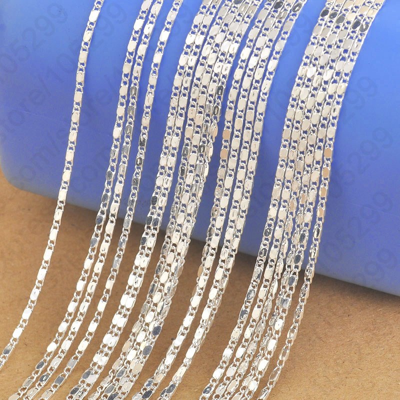 Lobster Clasp Silver - ขายส่ง 10PC 16 ''-30'' 925 เงินสเตอร์ลิงเข็ม