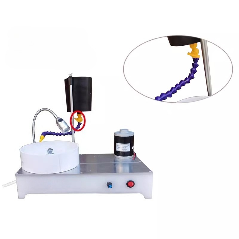 Jewelry Making Dc - เครื่องเจียรและเจียระไนอัญมณีแบบตั้งโต๊ะ - 2800RPM 120W เครื่องขัดเงาเครื่องประดับ เครื่องเจียรแบบแบนสำหรับงานเจียระไนอัญมณีและเครื่องประดับ