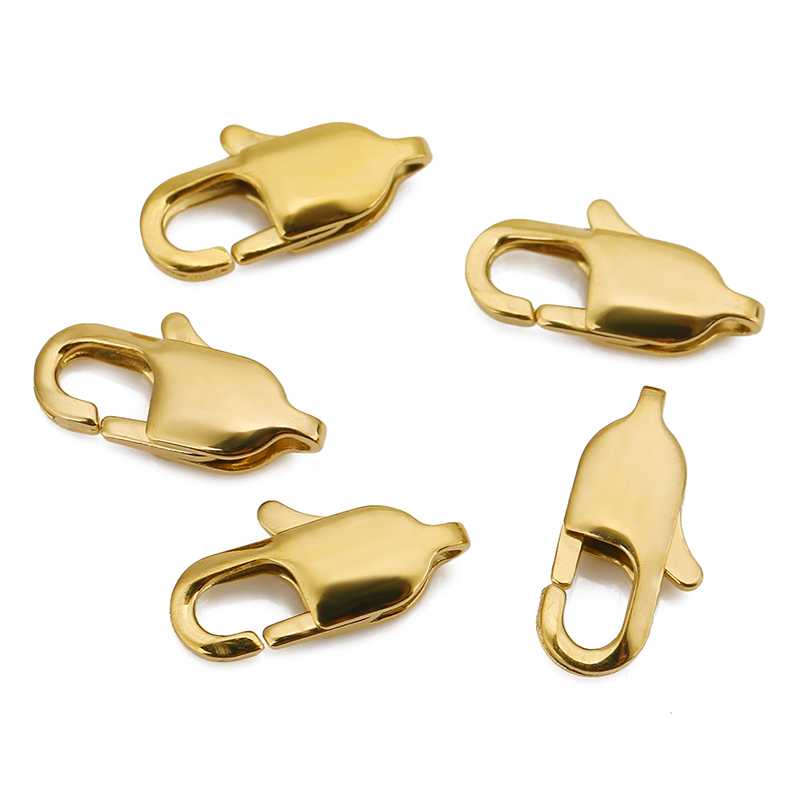 10pcs คุณภาพสูงสแตนเลสสตีลสี่เ - Lobster Clasp Silver บทวิจารณ์และราคา