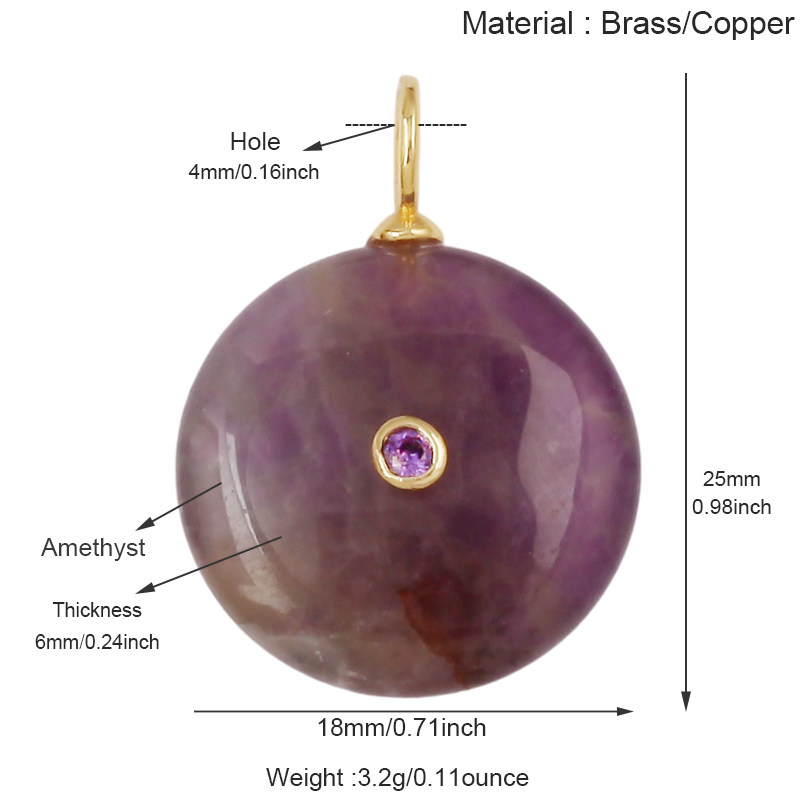 2 ชิ้น/ชุด จี้หินธรรมชาติสังเค - Jewelry Making Gemstones บทวิจารณ์และราคา