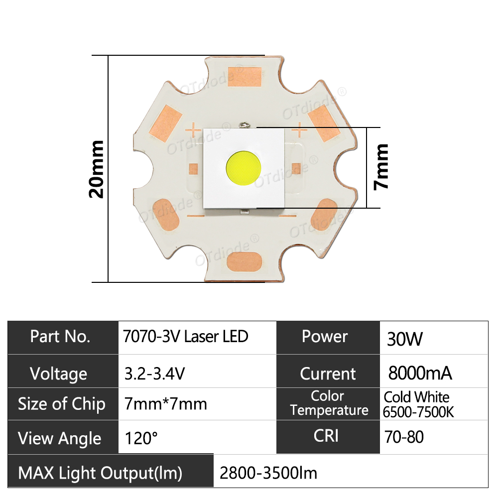 7070 LED สีขาวแบนเลเซอร์ลูกปัด - Jewelry Making Torch บทวิจารณ์และราคา