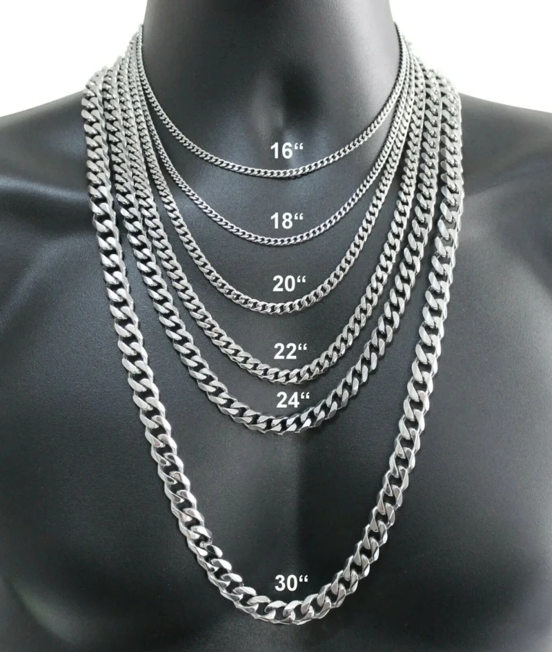 ผู้ชาย 925 สร้อยคอเงิน 2/4/6/8 - Lobster Clasp Silver บทวิจารณ์และราคา