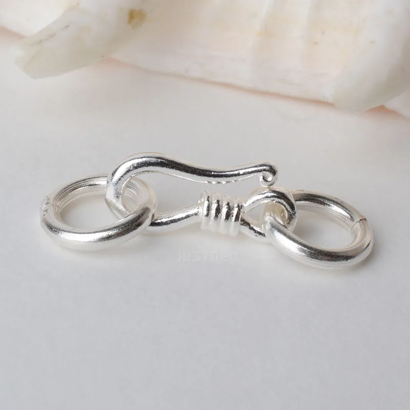 เงินสเตอร์ลิง S Hook & Eye Fis - Lobster Clasp Silver บทวิจารณ์และราคา